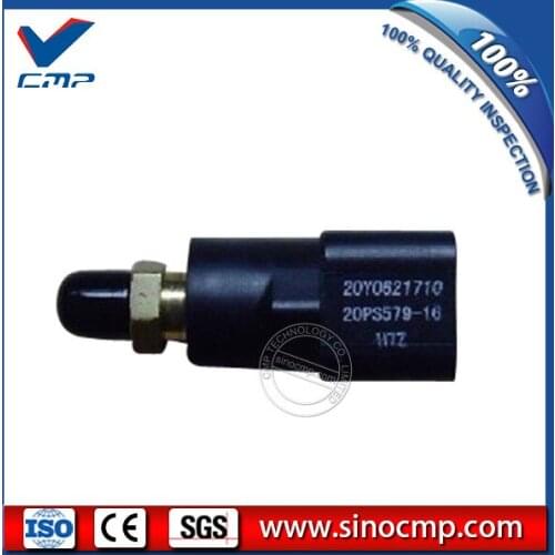 PC100-6 PC120-6 PC200-6 Excavator Pressure Switch 20Y-06-21710 20PS579-16 for Komatsu