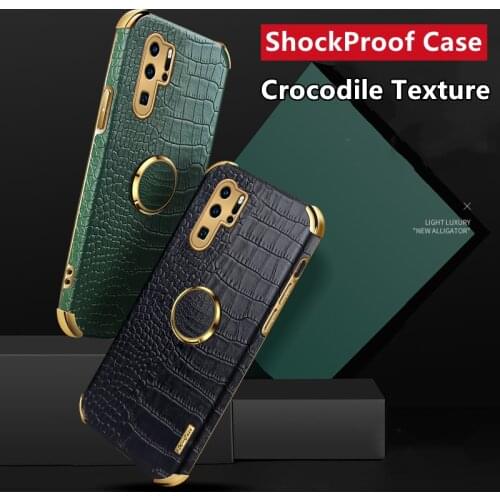 Crocodile Texture Case For Huawei Mate P30 P40 Lite 30 20 Pro ShockProof Aligator Leather Case Cover For Honor View 40 30 Pro