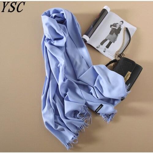 Clearance sale 2017 New style Momen Cashmere Scarf Warm fashion knitted scarf Solid color Tassels 200cmX60cm Free Shipping