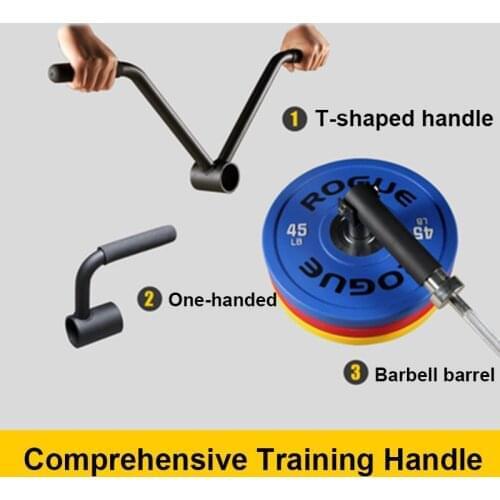 Exercise Bar Gym Equipment T Bar Post Insert Training Attachment Deadlift Squat Home Right Angled Barbell Handle Barbell Barrel