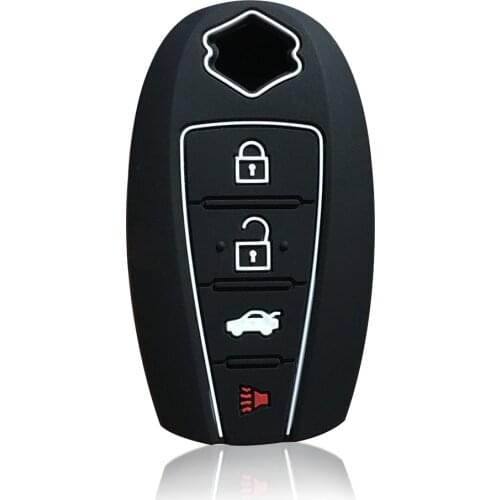 For Suzuki Swift Silicone Key Holder Cover Case For Suzuki S-Cross Ciaz Kizashi SX4 Baleno Maruti Kechain Car Key Case Cover Fob