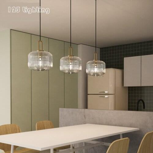 Modern Clear White Glass Pendant Lights Kitchen Restaurant Bar Bedside Hanglamp Cord Adjustable E27 Dropshipping