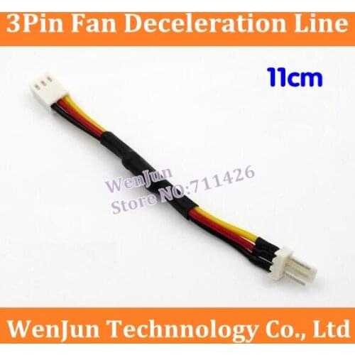 20pcs High Quality 3-PIN CPU Fan Deceleration Line Fan Resistor Cables For Computer Desktop Accessories 11cm