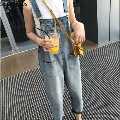 Jumpsuits Women 2020 New Korean Style Girl Cute Female Thin Ulzzang Streetwear High Quality Soft Womens Trousers Chic Casual