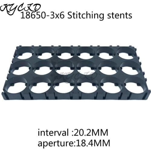 10pcs 18650 Lithium Cylindrical Holder 3*3/4/5/6 Battery Case Holder Batteries Plastic Bracket For Diy Splicing Battery Pack