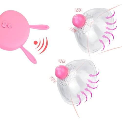 10 speeds Nipple Vibrator Sex Toy for Women Clit Stimulator Wireless Remote Control Breast Enlarge Massager