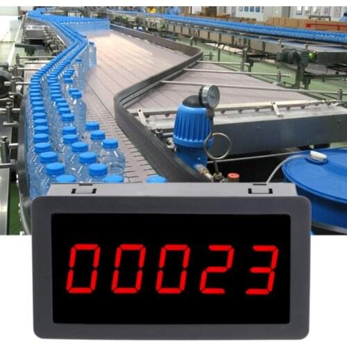 DC 12-24V Red 5 Digit 0.56" LED Panel Counter Meter Up Plus Totalizer 0-99999