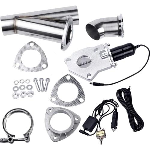 2.0"2.25"2.5"3.0" Exhaust System Exhaust Catback Downpipe Cutout E-Cut Valve Cut Out Muffler With Manual Switch