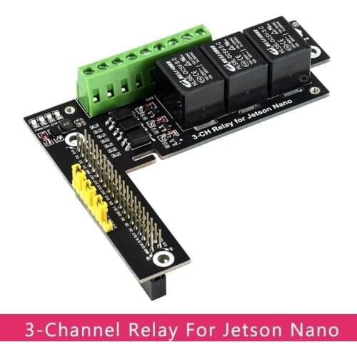 3 Channels Relay Expansion Board for NVIDIA Jetson Nano B01/2GB Optocoupler Isolation with GPIO Header for Jetson Nano