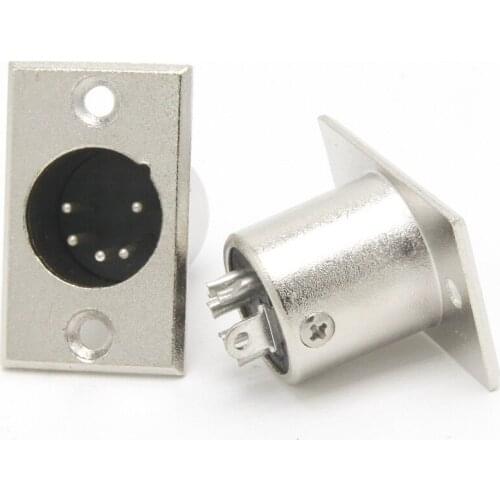 5pin Ohm connector for Professional audio equipment Speaker connector male socket Professional audio connectors 1pcs