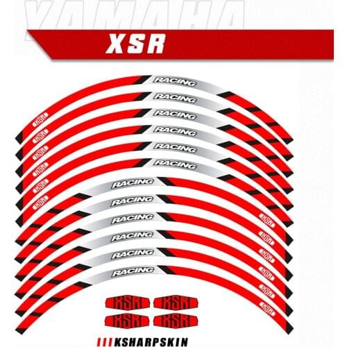 Motorcycle Racing equipment Accessories Wheel Tire Rim Decoration Adhesive Reflective Decal Sticker For YAMAHA XSR700 XSR900