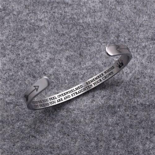 Top Quality Stainless Steel Cuff Bracelet & Bangles Mother Sisters dropshipping bracelets For Women Fashion Jewelry Friend Gifts