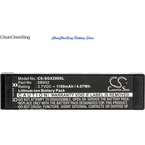 Cameron Sino 1100mAh Battery SB902 for SHURE GLX-D Digital Wireless Systems, GLXD1, GLXD2
