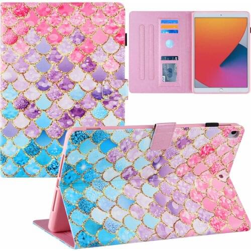 Case For iPad Air 3 10.5 2019 ipad 10.2 2020 Flower Painted PU Leather Tablet Cover For iPad Pro 10.5 2017 Case Coque Girls #S