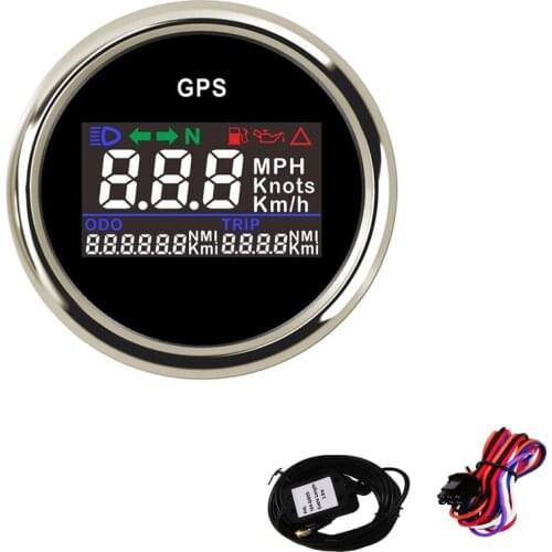 52mm Digital GPS Speedometer Car Boat Speed Gauge 0~999 Knots MPH Km/h Adjustable with GPS Antenna Sensor for BMW e46 Audi A3