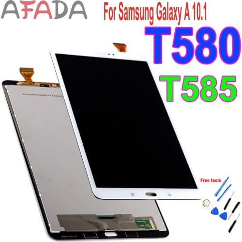 For Samsung Galaxy Tab A 10.1 SM-T580 SM-T585 LCD screen Touch Display Digitizer Assembly Replacement Repair Parts Dropshipping