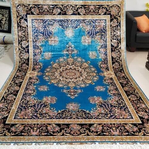 FangCun 6'x9' Red classic Persian style hand-knotted silk carpet use for showroom or living room