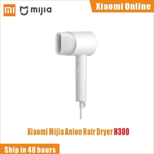 Xiaomi Mijia H300 Anion Hair Dryer Light Portable Constant Temperature Quick Dry Home1600W Hairdryer Low Noise For Travel Home