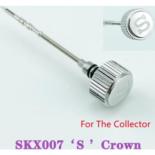 Well Made SKX007 Crown Engraved Signed 'S' Mod Parts 2 Gaskets Compatible With 7S26 NH35 NH36 NE15 4R36 6R15 Mov't