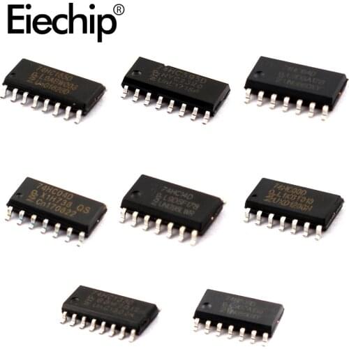 SMD 74HC00D 74HC04D 74HC08D 74HC14D 74HC138D 74HC164D 74HC165D 74HC595D SOP Logic IC assortment Kit 8Values*10pcs diy electronic