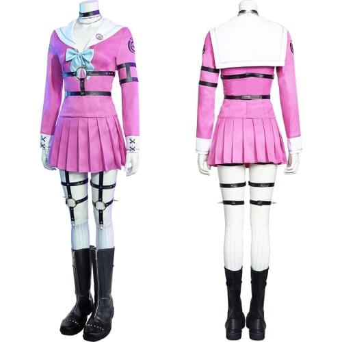 Danganronpa V3 Killing Harmony Miu Iruma Cosplay Costume Outfit Dress Halloween Carnival Suit