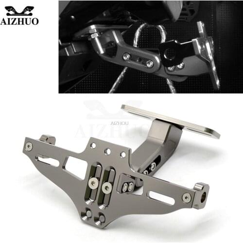 Motorcycle Mount Bracket Fender Eliminator Number Plate Frame Holder with Light for YAMAHA TMAX 530 500 tmax500 XP530 2008 2009