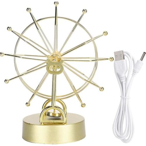 Creative Rotating Ferris Wheel Perpetual Motion Apparatus Simple Newton Pendulum Ball Physical Magnetic Balance Wobbler