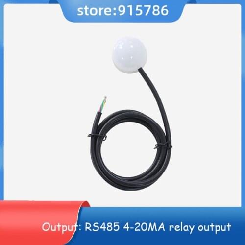 4-20MA magnetic illuminance sensor RS485 MODBUS brightness transmitter illuminance probe iron absorption relay output 100000lux