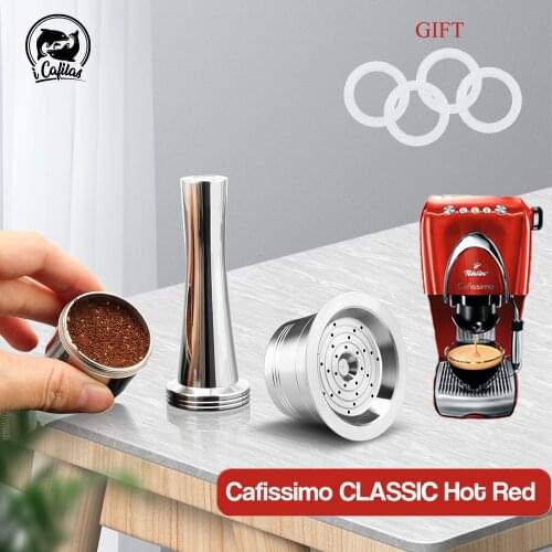 Reusable Refill Coffee Capsule for Tchibo Cafissimo & K fee ALDI Expressi coffee Maker Machine Stainless Steel Metal Filter Pod