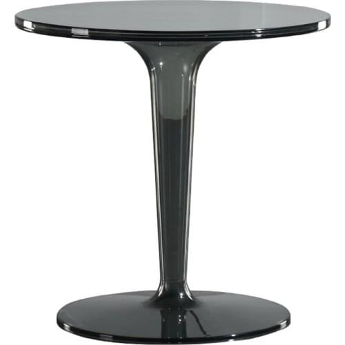 Fashion Mini transparent coffee table Nordic leisure small round table crystal corner table living room balcony round edge table