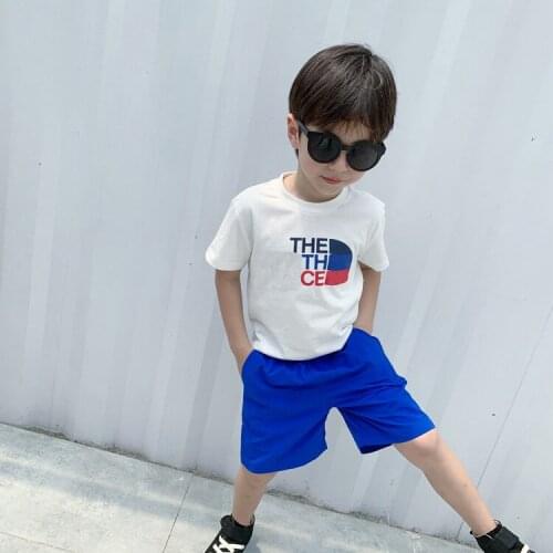 2 3 4 5 6 7 Years Toddler Boys T-shirts Casual Letter Printed Short-sleeved Tops for Boy Kid Sclothing Summer Children Tshirt T