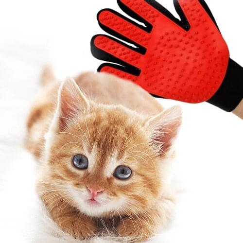 Cat Grooming Glove for Cats Wool Glove Comb Pet Hair Deshedding Brush Comb Glove for Animals Hair Remover Pet Cleaning Supplies