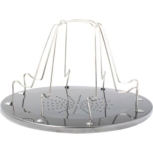 Stainless Steel Portable Foldable Camping BBQ Toaster Rack Toast Bread Shelf for outdoor cooking usentil