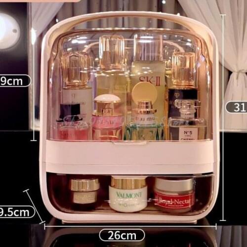 Net Celebrity Cosmetic Storage Box Home Desktop Dust-proof Box Large Capacity Dressing Table Skin Care Product Rack