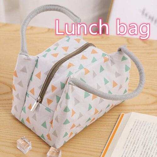 New Fashion Trend Lunch Box Portable Lunch Bag Daily Work Food Zipper Insulation Bag Outdoor Travel Waterproof Storage Bag