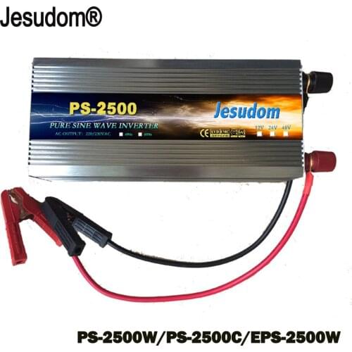 UPS Uninterruptible Power Supply 2500w Pure Sine Wave Inverter Surge Power 5000W/5KW DC12/24/48V/60V/72 to AC220V/230V/240V,50HZ