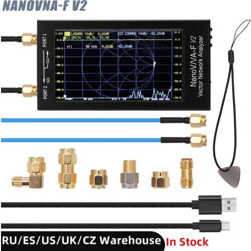 NanoVNA-F V2 LCD Display Vector Network Analyzer 4.3 Inch IPS Spectrum Analyzer S-A-A-2 Antenna Analyzer Short Wave HF VHF UHF