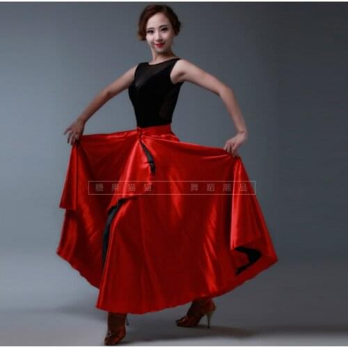 Lady Latin Dance Skirt Female New Pasodoble Dance Skirt Cape Performance Competition Wear Female Dancing Wear B-6824