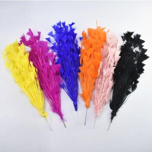 1Pcs/lot Goose Feathers Flower Wedding Corsages Pheasant Feathers for Crafts Headdress Home Wedding Feathers Decoration Carnival