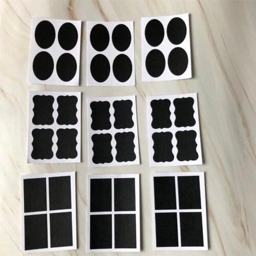 36Pcs/ lot Reusable PVC Self Adhesive Blackboard Labels Kitchen Spice Cans Chalkboard Label Stickers Home Jar Bottle Tags