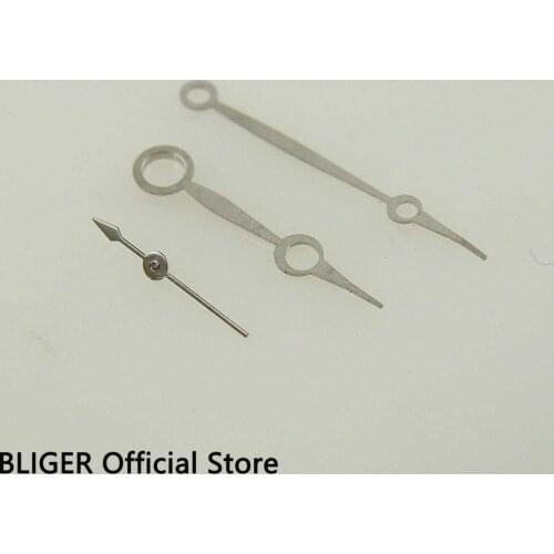 3 Models BLIGER Silver Color Stainless Steel Watch Hand Fit For ETA 6497 6498 Hand Winding Movement Mens Watch Needles H11