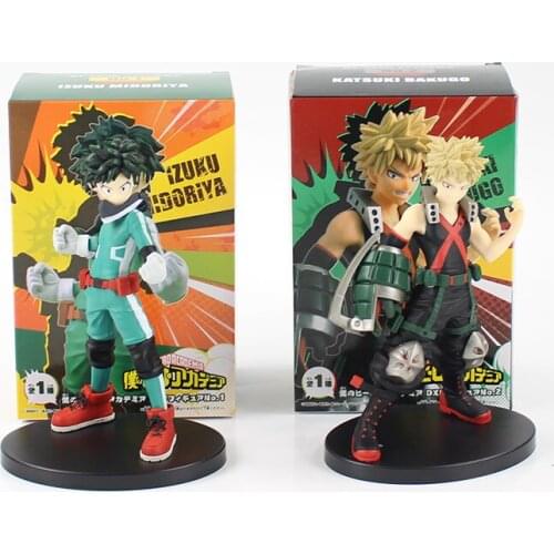 17cm My Hero Academia Izuku Midoriya Katsuki Bakugou Boku no Hero Academia Figurals PVC Action Figure Model Collectible Toy Doll
