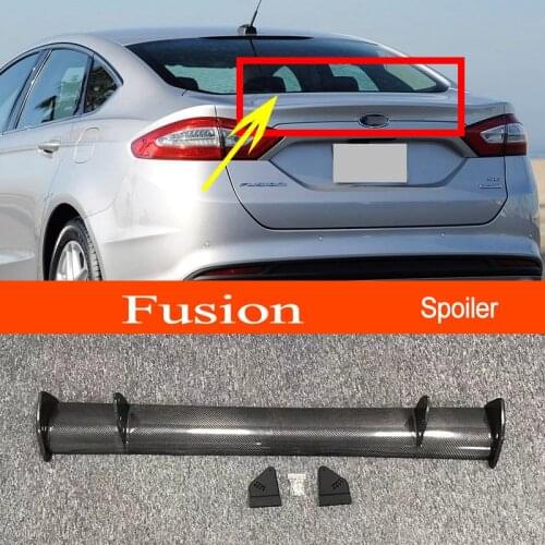 Fusion 2013-2021 Real Carbon Fiber GT-style Car-styling Sporty Rear Trunk Wing Spoiler for Ford Fusion 2013-2021 Sedan