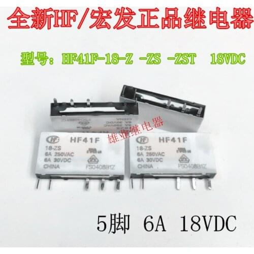 Hf41f 18-zs ZST 5-pin 18V relay