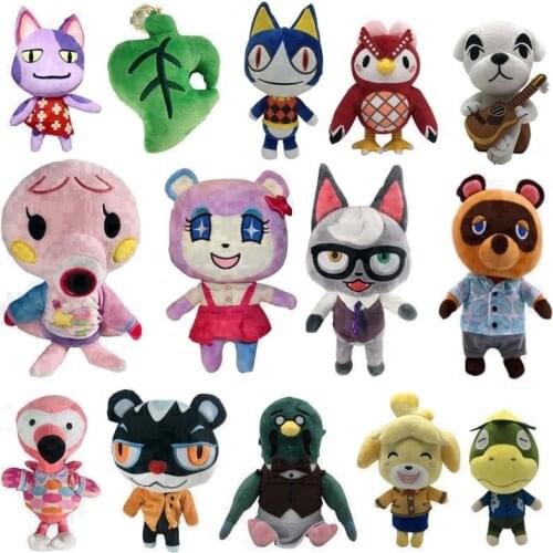 25-28cm Big Fnaf Animal Crossing Amiibo Peluche Toy Tom Nook Stitches Bear Celeste Owl Cats Marshal Bunnie Stuffed Plsuh Toy
