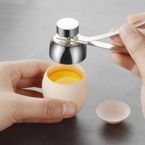 ILFML Stainless Steel Egg Scissors Egg Topper Shell Knocker Opener Raw Egg Separator Kitchen Tools