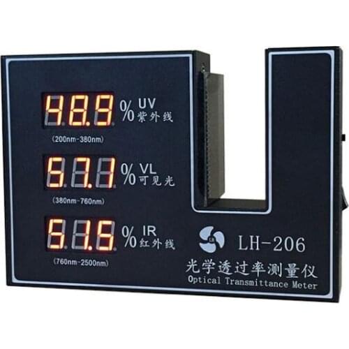 Light Transmittance Meter Optical Transmission Tester Visible Infrared UV light Blocking rate software Solar Film glass PVC