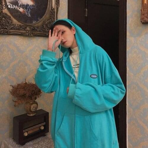 Jackets Women Solid Casual Zipper Female Clothing All-match Streetwear Students Simple Loose Harajuku Korean Style Outwear Chic