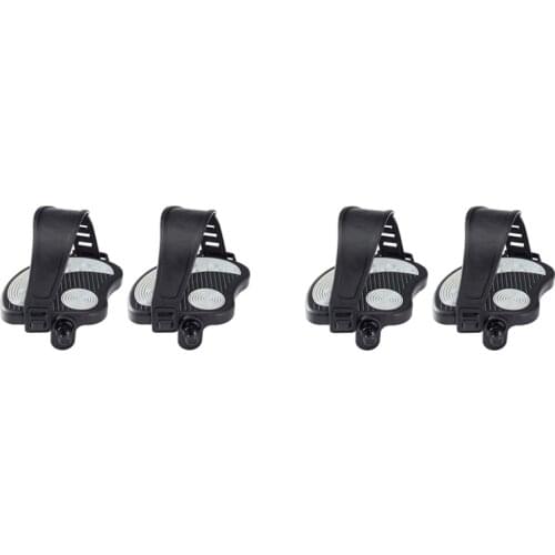 HOT 4 Pcs Exercise Bike Pedals with Straps for Spin Bike and Indoor Stationary Exercise Bike, 2 Pcs 9/16Inch & 2 Pcs 1/2Inch