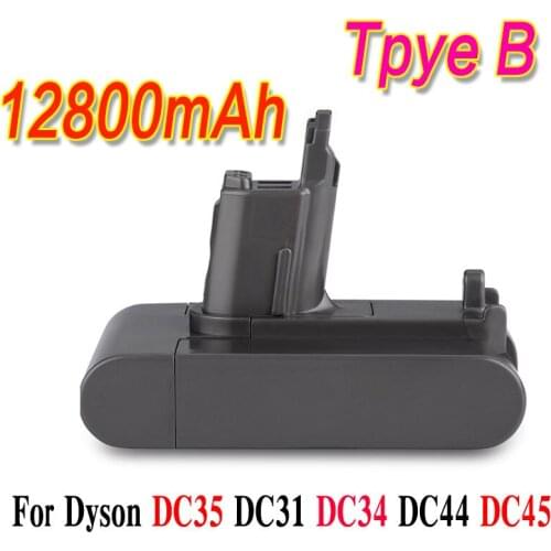 22.2V 12800mAh Li-ion Vacuum Battery for Dyson DC35, DC45 DC31, DC34, DC44, DC31 Animal, DC35 Animal,917083-01 Type B